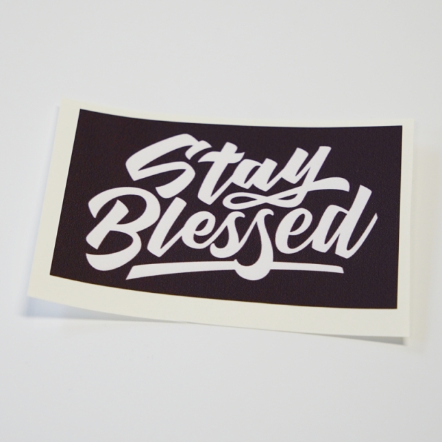 Aufkleber: stay blessed